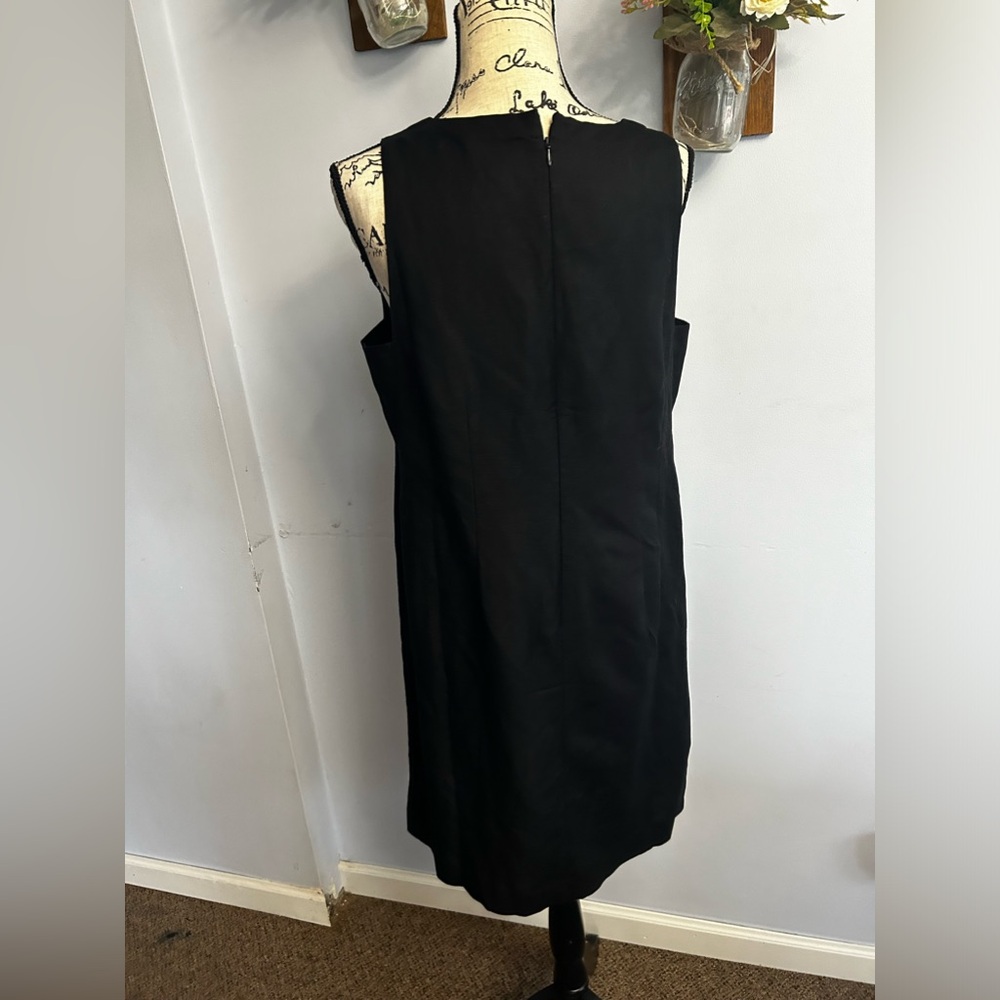 Loft MIDI dress linen viscose‎ lightweight v neck minimalist summer spring - Picture 5 of 10